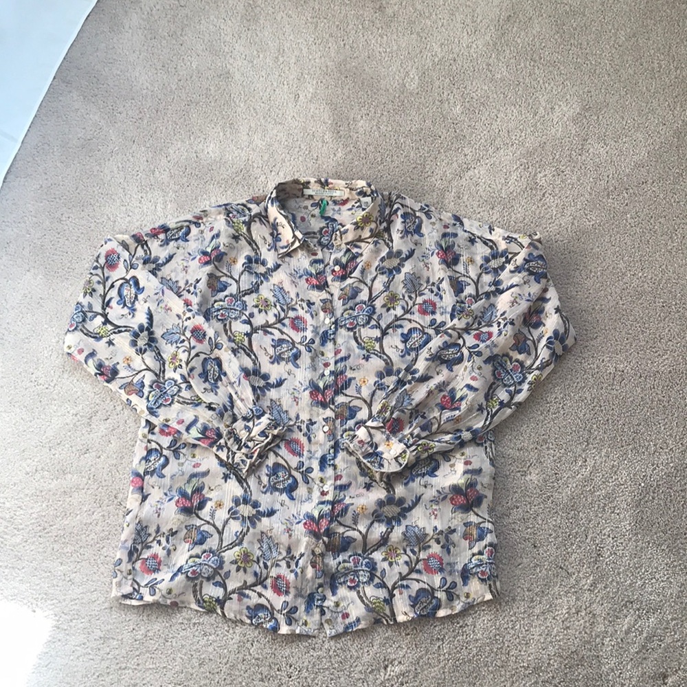PRISTINE‼️ SCOTCH & SODA PRINT BLOUSE‼️
